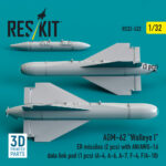AGM-62 Walleye I ER missiles (2 pcs) with AN/AWG-16 data link pod (1 pcs) (3D Printed) (1/32) - Image 3
