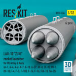 LAU-10 ZUNI rocket launcher for US Army & Navy (2 pcs) (3D Printed) (1/32) - Image 3