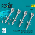 R-27ER (AA-10 Alamo-C) missiles (4 pcs) (3D Printed) (1/32)