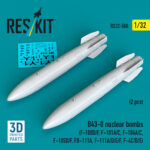 B43-0 nuclear bombs (2 pcs) (3D Printed) (1/32)