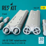 LAU-33 ZUNI rocket launcher for US Army & Navy (2 pcs) (3D Printed) (1/32) - Image 3