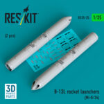 B-13L rocket launchers (2 pcs) (Mi-8/24) (3D printed) (1/35)