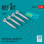 Mk.83 bombs with BSU-85 (4 pcs) (3D printed) (1/48)