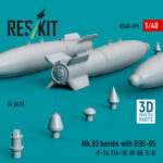 Mk.83 bombs with BSU-85 (4 pcs) (3D printed) (1/48) - Image 2