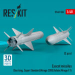 Exocet missiles (2 pcs) (3D Printed) (1/48) - Image 2