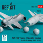 AGM-142 Popeye 2/Have Lite missiles (2 pcs) (3D Printed) (1/48)
