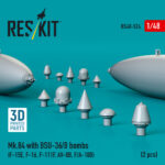 Mk.84 with BSU-36/B bombs (2 pcs) 3D Printed) (1/48) - Image 2