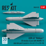 AGM-62 Walleye I ER missiles (2 pcs) with AN/AWG-16 data link pod (1 pcs) (3D Printed) (1/48) - Image 2