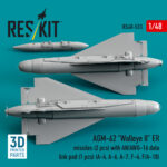 AGM-62 Walleye II ER missiles (2 pcs) with AN/AWG-16 data link pod (1 pcs) (3D Printed) (1/48) - Image 2