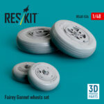 Fairey Gannet wheels set (3D Printed) (1/48)