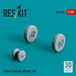 Fairey Gannet wheels set (3D Printed) (1/48) - Image 2