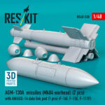 AGM-130A missiles (2 pcs) (Mk84 warhead) with AN/AXQ-14 data link pod (1 pcs) (3D Printed) (1/48) - Image 3