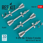 R-27EP (AA-10 Alamo-F) missiles (4 pcs) (3D Printed) (1/48) - Image 2