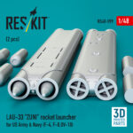 LAU-33 ZUNI rocket launcher for US Army & Navy (2 pcs) (3D Printed) (1/48) - Image 3