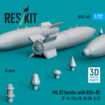 Mk.83 bombs with BSU-85 (4 pcs) (3D printed) (1/72) - Image 2