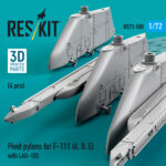Pivot pylons for F-111 (A,D,E) with LAU-105 (4 pcs) (1/72) - Image 2
