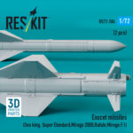 Exocet missiles (2 pcs) (3D Printed) (1/72) - Image 2