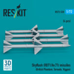 Skyflash (RB71/Av.71) missiles (4 pcs) (3D Printed) (1/72) - Image 2