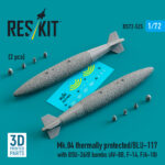 Mk.84 thermally protected/BLU-117 with BSU-36/B bombs (2 pcs) (3D Printed) (1/72)