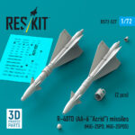 R-40TD (AA-6 Acrid) missiles (2 pcs) (3D Printed) (1/72)