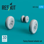 Fairey Gannet wheels set (3D Printed) (1/72) - Image 2