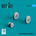 Fairey Gannet wheels set (3D Printed) (1/72) - Image 3
