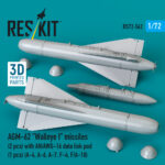 AGM-62 Walleye I missiles (2 pcs) with AN/AWG-16 data link pod (1 pcs) (3D Printed) (1/72) - Image 3