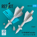 R-98 MR/MT missiles (2 pcs) (3D Printed) (1/72)