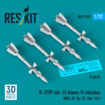 R-27EP (AA-10 Alamo-F) missiles (4 pcs) (3D Printed) (1/72) - Image 2