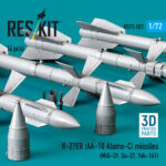 R-27ER (AA-10 Alamo-C) missiles (4 pcs) (3D Printed) (1/72) - Image 2