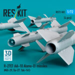 R-27ET (AA-10 Alamo-D) missiles (4 pcs) (3D Printed) (1/72) - Image 3