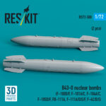B43-0 nuclear bombs (2 pcs) (3D Printed) (1/72) - Image 2