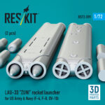 LAU-33 ZUNI rocket launcher for US Army & Navy (2 pcs) (3D Printed) (1/72) - Image 2