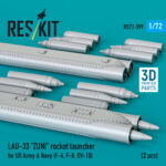 LAU-33 ZUNI rocket launcher for US Army & Navy (2 pcs) (3D Printed) (1/72) - Image 3
