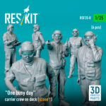 One busy day carrier crew on deck (scene 1) (6 pcs) (3D Printed) (1/35) - Image 2