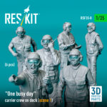 One busy day carrier crew on deck (scene 1) (6 pcs) (3D Printed) (1/35) - Image 3