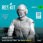 Female driver for A/S-32A-31A Mule Tow Tractor (scene 2) (1 pcs) (3D Printed) (1/35) - Image 3