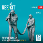 Purple jersey refueling team (modern) (scene 1) (2 pcs) (3D Printed) (1/48) - Image 2