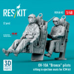 OV-10A "Bronco" pilots sitting in ejection seats for ICM kit (2 pcs) (3D Printed) (1/48) - Image 2