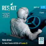Male driver for Deck Tractor A/S32A-49 (scene 3) (1 pcs) (3D Printed) (1/72) - Image 3