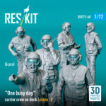 One busy day carrier crew on deck (scene 1) (6 pcs) (3D Printed) (1/72) - Image 3