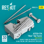 A/S32A-31A Mule Tow Tractor (short version) (3D Printed model kit) (1/32) - Image 3