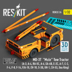 MD-3T Mule Tow Tractor (3D Printed model kit) (1/32)