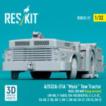 A/S32A-31A Mule Tow Tractor MSU-200 NAV (long version) (3D Printed model kit) (1/32) - Image 3