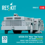 A/S32A-31A Mule Tow Tractor MSU-200 NAV (long version) (3D Printed model kit) (1/48) - Image 3
