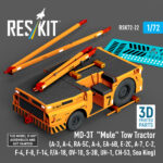 MD-3T "Mule" Tow Tractor (3D Printed model kit) (1/72)