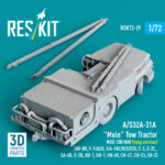 A/S32A-31A "Mule" Tow Tractor MSU-200 NAV (long version) (3D Printed model kit) (1/72) - Image 2