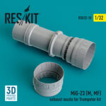 MiG-23 (M, MF) exhaust nozzle for Trumpeter kit (3D Printed) (1/32) - Image 2