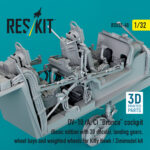 OV-10 (A,C) Bronco cockpit (Basic edition with 3D decals), landing gear, wheel bays and weighted wheels for Kitty Hawk / Zimimodel kit (3D Printed) (1/32) - Image 3