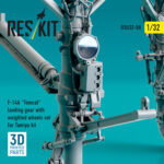 F-14A Tomcat landing gear with weighted wheels set for Tamiya kit (3D Printed) (1/32) - Image 3